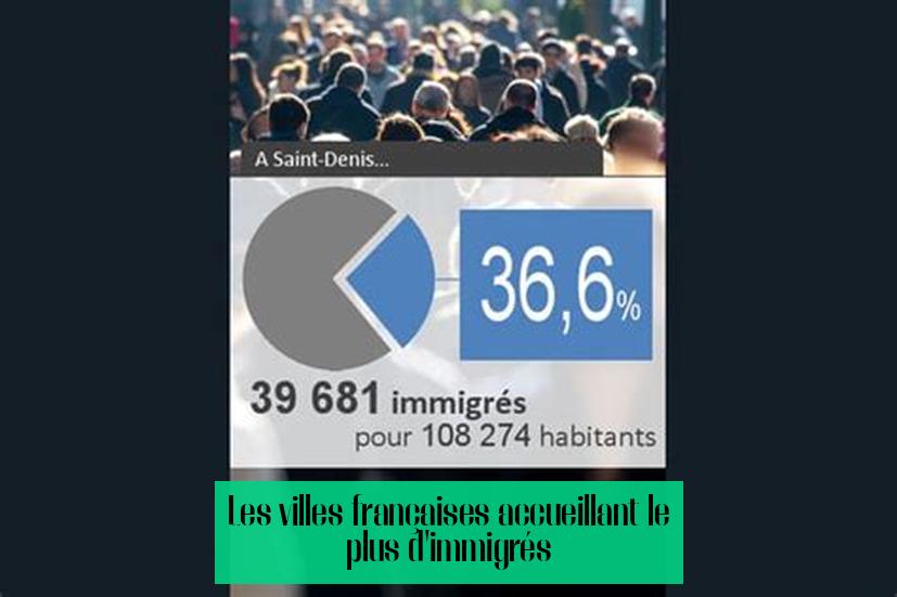Les villes françaises accueillant le plus d'immigrés