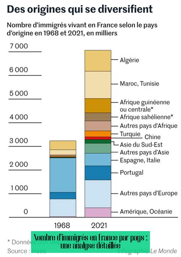Nombre d'immigrés en France par pays : une analyse détaillée