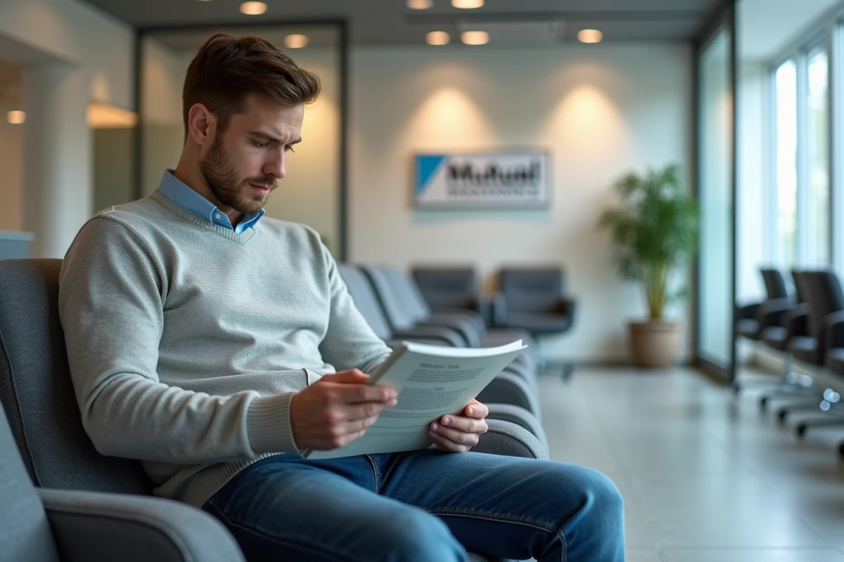 Jeune homme dans une salle d